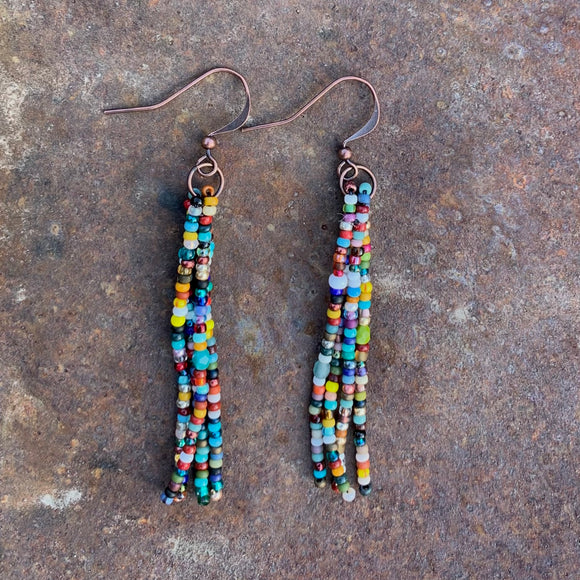 Upcycled New River Earrings (Copper)